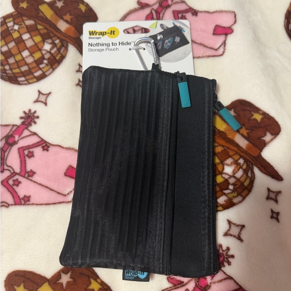 Black Wrap-It Storage Pouch - Perfect For Cords While Traveling